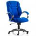 Galloway Executive Chair With Arms #Black/Blue# Fabric - view 2