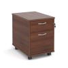 M25 2 Drawer Mobile Pedestal in Walnut