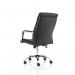 Carter Black Luxury Faux Leather Chair With Arms - view 5