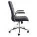 Martinez High Back Leather Faced Exec Chair Grey/Black (DD) - view 4