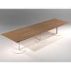 Rectangular Boardroom Meeting Table with Trumpet Base