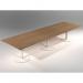 Rectangular Boardroom Meeting Table with Trumpet Base