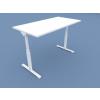 Drive Electrically Adjustable Desk in Raised Position, White with White Leg Frame