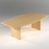  Maple Barrel Shape Boardroom Meeting Table 