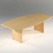  Maple Barrel Shape Boardroom Meeting Table 