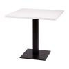  Forza Cafe Dining Table Black Square Base with White MFC Top 