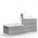 Protective Plexiglass Reception Counter Screen Set of 5, 630w 700h < - view 4