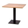 Forza Cafe Dining Table Black Square Base with Beech MFC Top 