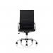 Nola Executive Chair High Back Soft Bonded Leather #Black/White - view 2