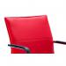 Echo Cantilever Chair With Arms Red Soft Bonded Leather - view 5