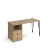  Tikal Hairpin Leg 1400 Desk with Support Cupboard