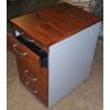 Assmann Desk High Pedestal in Rosewood Veneer - view 3