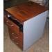 Assmann Desk High Pedestal in Rosewood Veneer - view 3