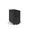 Narrow Mobile Office Pedestal Drawer Unit Black