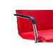 Echo Cantilever Chair With Arms Red Soft Bonded Leather - view 2