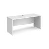 Narrow Rectangular Desk, 1600w White Finish, M25 range