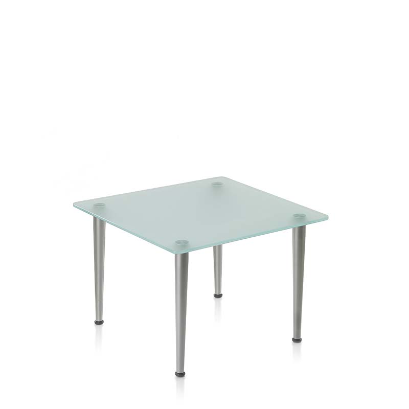 Coffee Table, Frosted Glass, Square