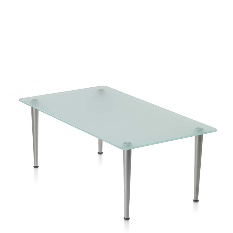 Coffee Table, Frosted Glass, Rectangular