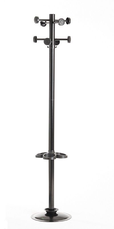 Coat/umbrella Stand, Black, 8 Coats 1730h