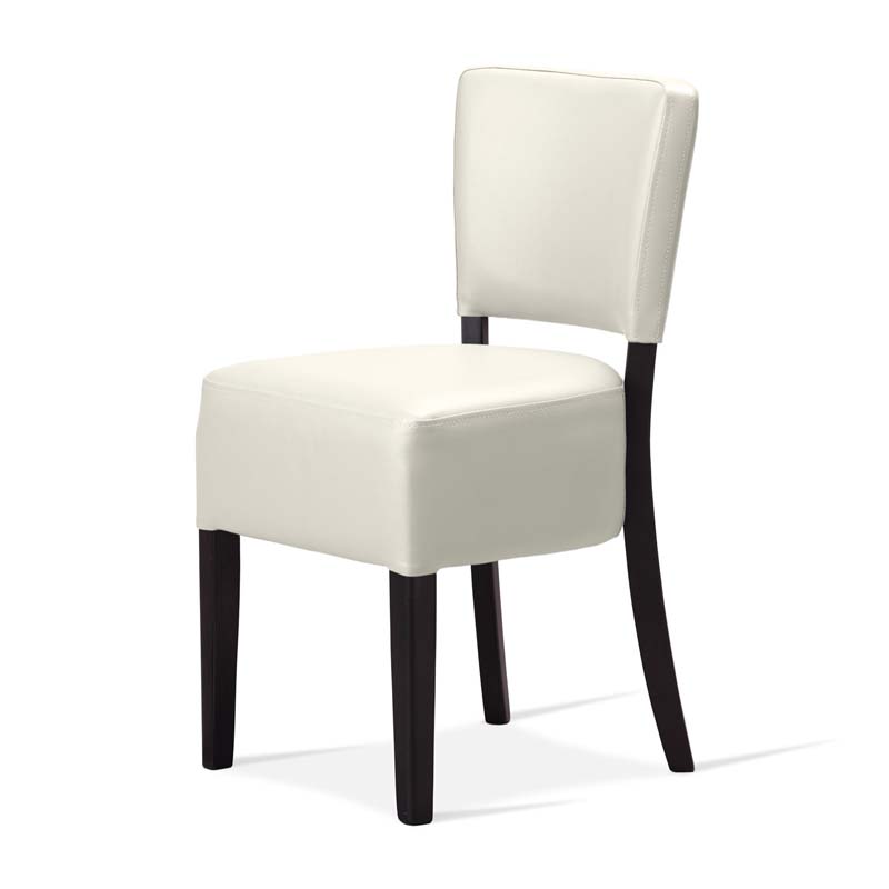 Sena dining chair in Wenge with faux leather