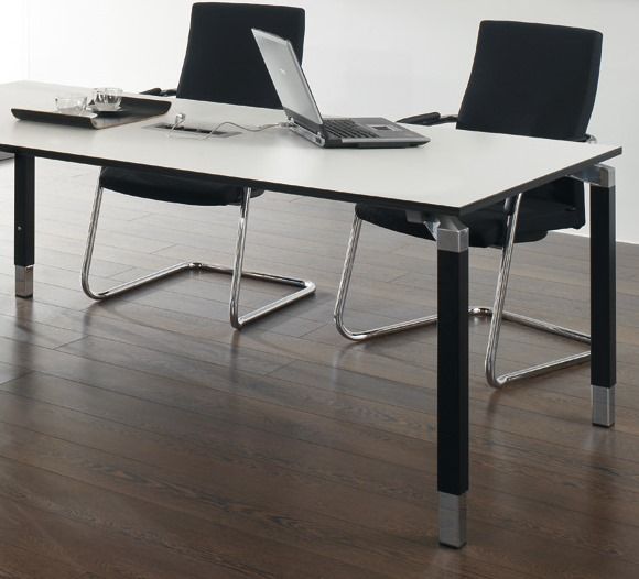 Polished Chrome Desk Leg Polished Chrome Desk Leg