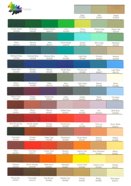 Spectrum Colour Palette Contract Vinyl