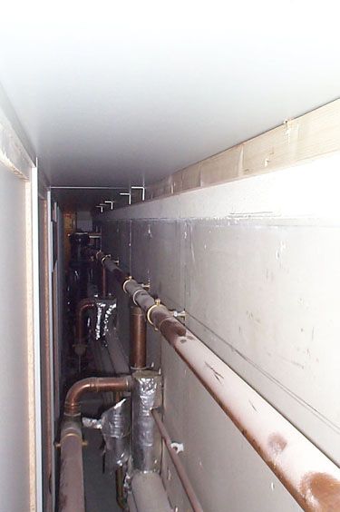 View Of Pipes Inside Void