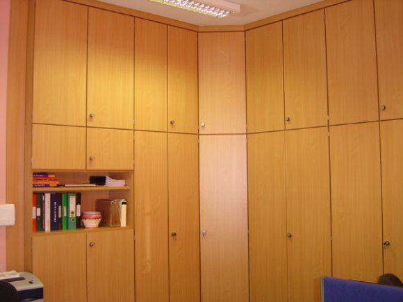 Exceptionally High Storage Wall Cupboards