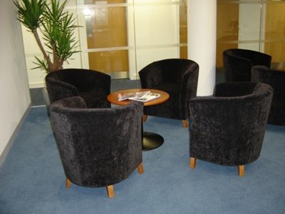 Tub Chairs In Velour Fabric