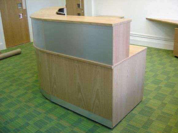 Right Hand View Of Custom Reception Desk