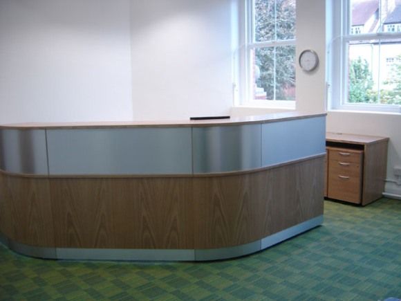 Front View of Reception Desk