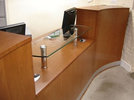 New Reception Desk Installed After Close of Business