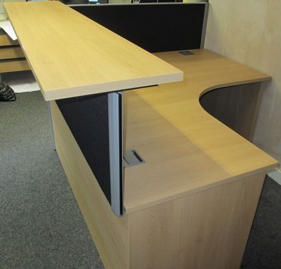 Small Corner Reception Desk