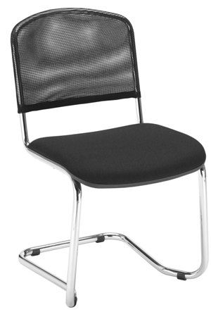 ISO Visitor Chair Chrome Cantilever Mesh Back Grp 1,