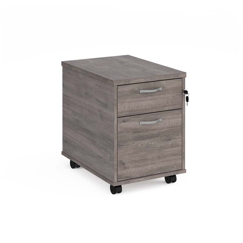 2 Drawer Mobile Under-Desk Pedestal M25 600d