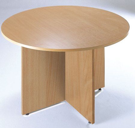 Circular Meeting Table 1200 dia, Cruciform Legs