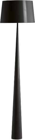 Totem Fluorescent Floor Lamp, 12w, Gloss Black CL07