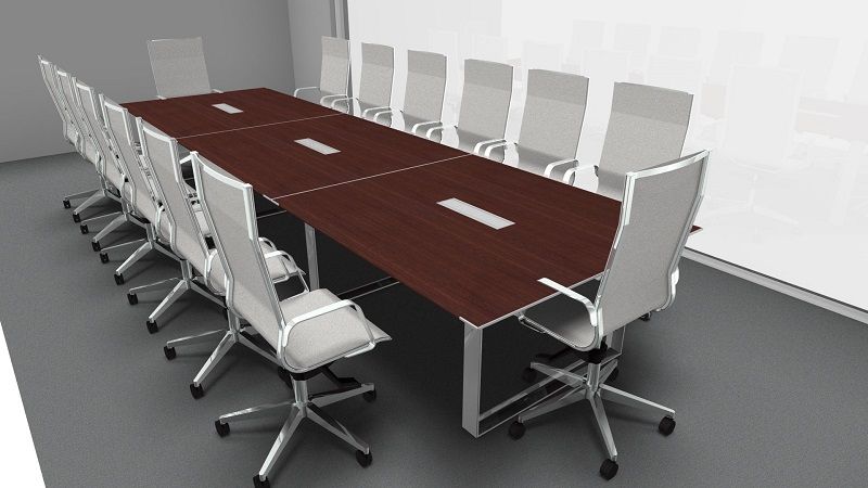 X7 Boardroom Meeting Table in Wenge Finish