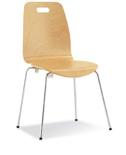 Caf II Plywood Shell Square Back Caf Chair