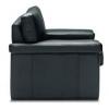 Taurus Three Seat Sofa in Std Black leather - view 2