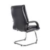 Derby Cantilever Visitors Chair, Black Faux Leather (DD) - view 2