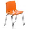 Stacked Orange Fondo Cafe Chairs