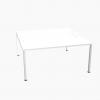  OGI Y Bench Desk with White Top and White Legs