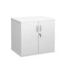 M25 Desk High Cupboard in White