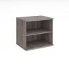 M25 Desk High Bookcase in Grey Oak