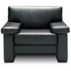 Taurus Single Seat Sofa in Std Black leather - view 1