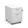 M25 2 Drawer Mobile Pedestal in White