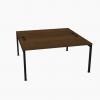  OGI Y Bench Desk with Chestnut Top and Anthracite Legs