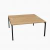  OGI Y Bench Desk with Canadian Oak Top and Anthracite Legs