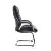 Derby Cantilever Visitors Chair, Black Faux Leather (DD) - view 4